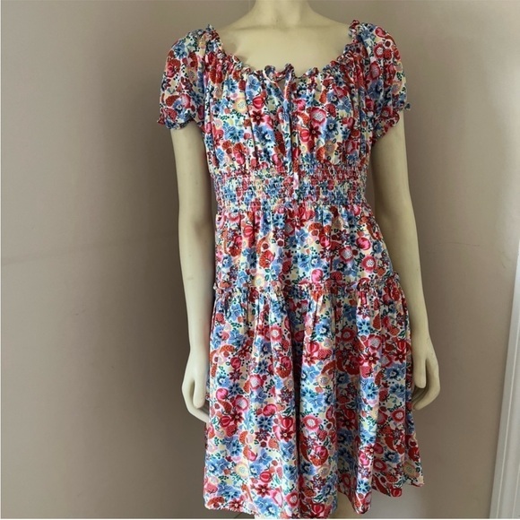 J. Crew Women's Smocked Waist Farmer's Market
Midi Multicolor Dress 6 - Picture 8 of 13
